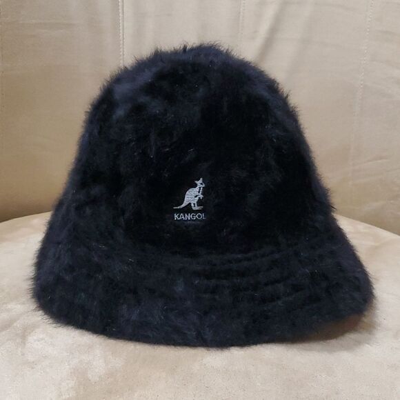 Kangol Blue Furgora Casual Bucket Hat in Black - Picture 1 of 8